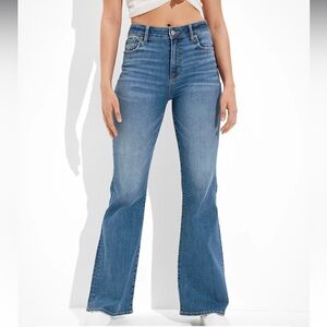 Super hi rise flare jean